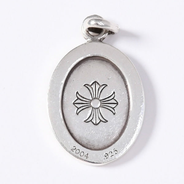CHROME HEARTS ANGEL MEDAL OVAL Oval Angel Medal Pendant Top Weight 7.36g Silver 925 Good Condition Used 4a003801