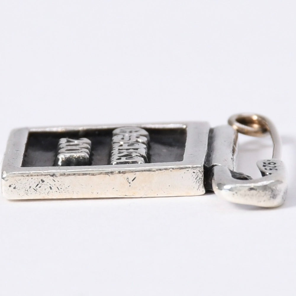 CHROME HEARTS クロムハーツ FRAMED SAFETY PIN OSAKA セーフティピン 大阪限定フレーム 重量約8.76g シルバー925 美品 中古 4a003796