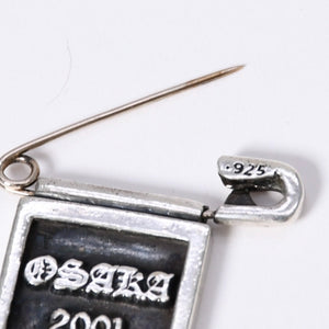 CHROME HEARTS FRAMED SAFETY PIN OSAKA Safety pin Osaka limited frame Weight approx. 8.76g Silver 925 Good condition Used 4a003796