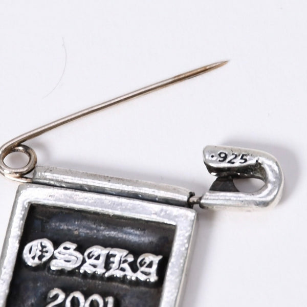 CHROME HEARTS FRAMED SAFETY PIN OSAKA Safety pin Osaka limited frame Weight approx. 8.76g Silver 925 Good condition Used 4a003796