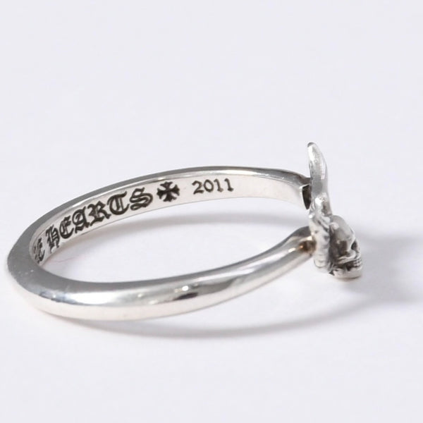 Very good condition CHROME HEARTS FOTI BBLGM MAHALIA bubblegum ring weight 1.42g size 6 silver 925 used 4a003795