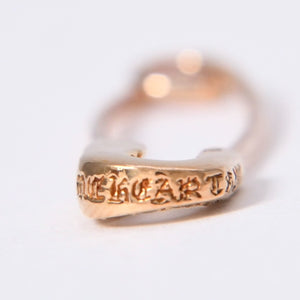 極美品 CHROME HEARTS クロムハーツ 22K パヴェダイヤ スモール セーフティピン チャーム 重量約1.53g 22KYG 22K/2001刻印 中古 4a003803