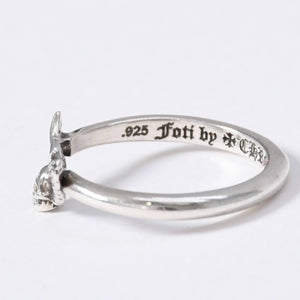 Very good condition CHROME HEARTS FOTI BBLGM MAHALIA bubblegum ring weight 1.42g size 6 silver 925 used 4a003795