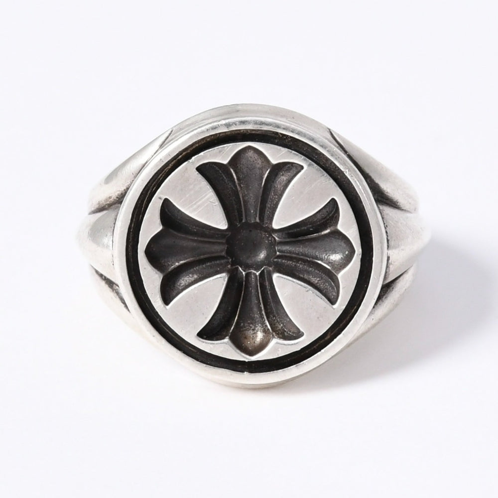 Very good condition CHROME HEARTS SEAL STAMP RING Weight approx. 25.5g Size 12 CH Plus Silver 925 Used 4a003798