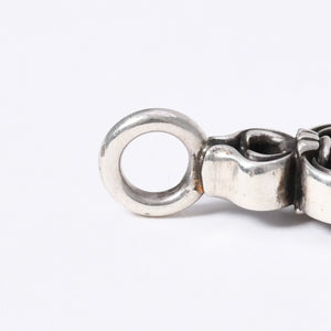 極美品 CHROME HEARTS クロムハーツ ダブルダガー ペンダント シルバーネックレストップ シルバー925 21.8g 中古 4a003802
