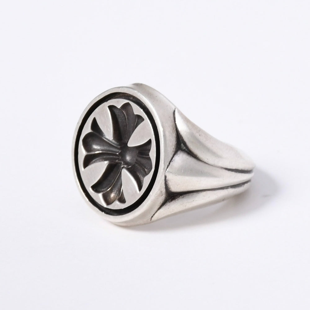 Very good condition CHROME HEARTS SEAL STAMP RING Weight approx. 25.5g Size 12 CH Plus Silver 925 Used 4a003798
