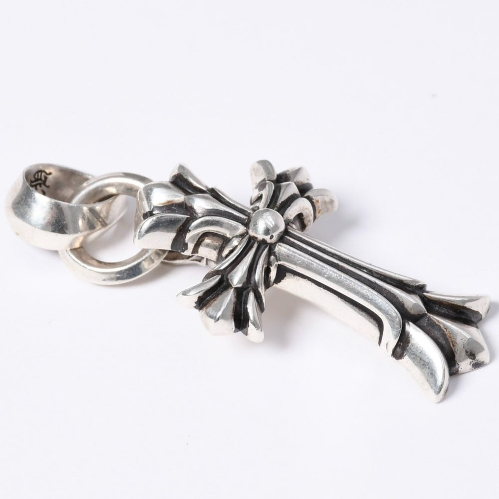 Very good condition Chrome Hearts CBL CH CROSS SML W/ATTACHED BALE Double CH cross with bail Pendant top Weight approx. 22.9g Used 4a003789