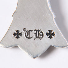 Load image into Gallery viewer, 極美品 クロムハーツ CBL CH CROSS SML W/ATTACHED BALE ベイル付きダブルCHクロス ペンダントトップ 重量約22.9g 中古 4a003789
