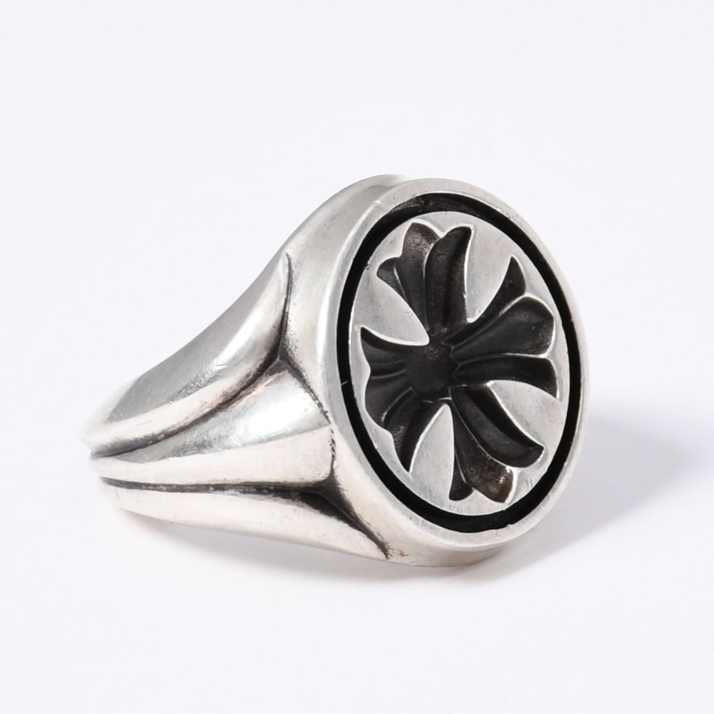 Very good condition CHROME HEARTS SEAL STAMP RING Weight approx. 25.5g Size 12 CH Plus Silver 925 Used 4a003798