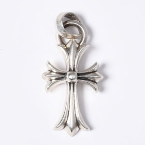極美品 CHROME HEARTS クロムハーツ CH CRS SML W/BALE スモールCHクロス Wベイルペンダントトップ チャーム 重量約23.0g 中古 4a003787