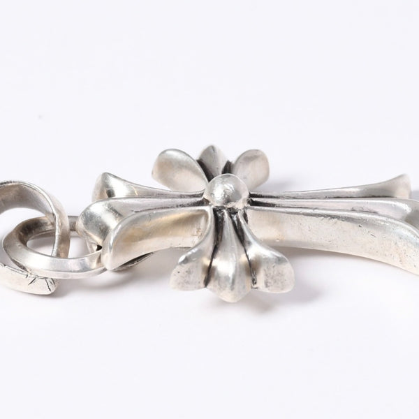 極美品 CHROME HEARTS クロムハーツ CH CRS SML W/BALE スモールCHクロス Wベイルペンダントトップ チャーム 重量約23.0g 中古 4a003787
