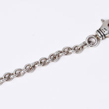 Load image into Gallery viewer, 極美品 CHROME HEARTS クロムハーツ タイニーCHクロス ブレスレット タイニーCHクロス シルバー925 NEチェーン 12.4g 中古 4a003804