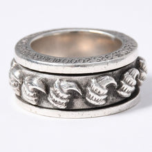 Load image into Gallery viewer, CHROME HEARTS クロムハーツ スピナー グロウ リング 指輪 アクセサリー 33.1g シルバー925 サイズ18.5号 美品 中古 4a003800