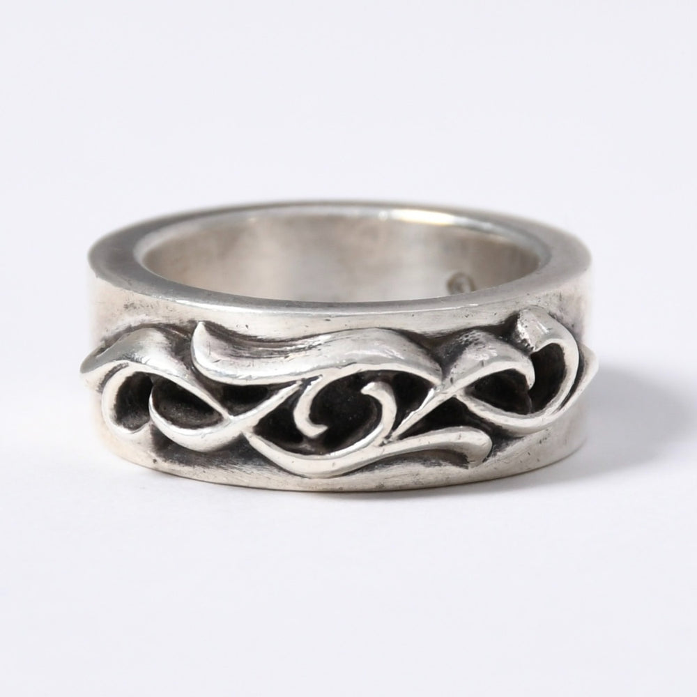 CHROME HEARTS Double Narrow Vine Band Ring Size 14 Weight 16.6g Silver 925 2000/.925 Engraved Good Condition Used 4a003799