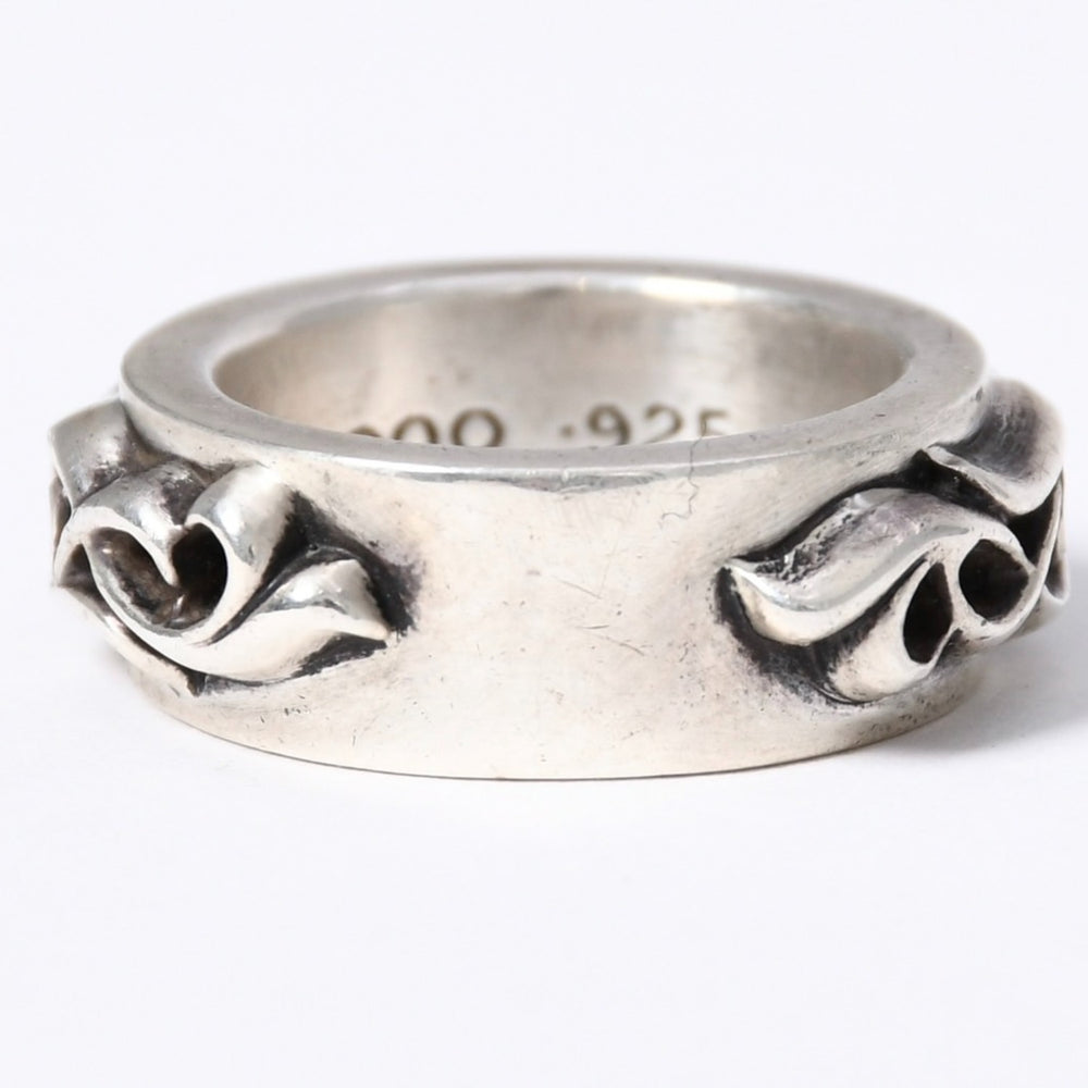 CHROME HEARTS Double Narrow Vine Band Ring Size 14 Weight 16.6g Silver 925 2000/.925 Engraved Good Condition Used 4a003799