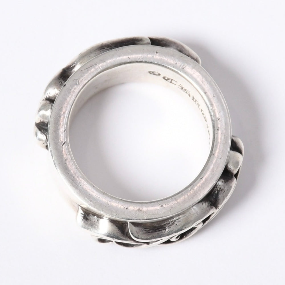 CHROME HEARTS クロムハーツ ダブルナローヴァインバンド リング サイズ14号 重量16.6g シルバー925 2000/.925刻印 美品 中古 4a003799