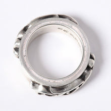 Load image into Gallery viewer, CHROME HEARTS クロムハーツ ダブルナローヴァインバンド リング サイズ14号 重量16.6g シルバー925 2000/.925刻印 美品 中古 4a003799