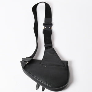 Christian Dior Saddle Bag Body Bag Black Silver Hardware 06-BO-1120 Good Condition Used 4a003815