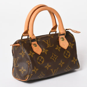 LOUIS VUITTON Mini Speedy Handbag M41534 Monogram PVC Brown Good Condition Used 4a003679