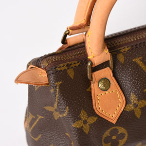 LOUIS VUITTON Mini Speedy Handbag M41534 Monogram PVC Brown Good Condition Used 4a003679