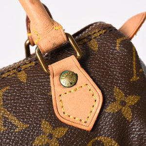 LOUIS VUITTON Mini Speedy Handbag M41534 Monogram PVC Brown Good Condition Used 4a003679