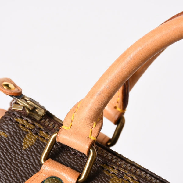 LOUIS VUITTON Mini Speedy Handbag M41534 Monogram PVC Brown Good Condition Used 4a003679