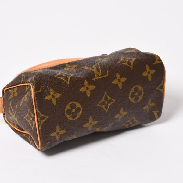 LOUIS VUITTON Mini Speedy Handbag M41534 Monogram PVC Brown Good Condition Used 4a003679