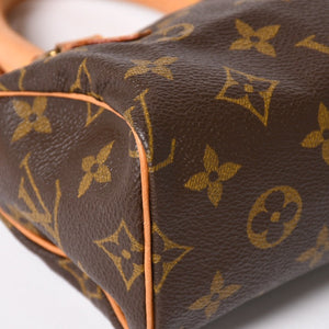 LOUIS VUITTON Mini Speedy Handbag M41534 Monogram PVC Brown Good Condition Used 4a003679
