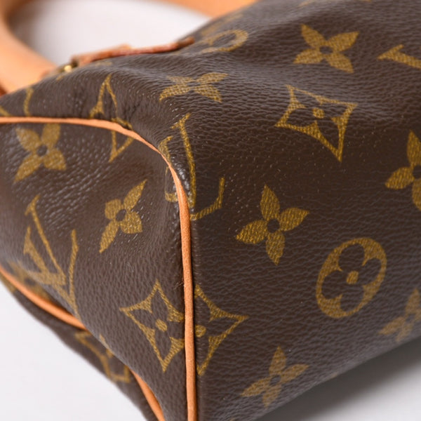 LOUIS VUITTON Mini Speedy Handbag M41534 Monogram PVC Brown Good Condition Used 4a003679