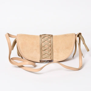 Christian Dior Shoulder Bag Beige Silver Hardware 03BM-1002 Good Condition Used 4a003697