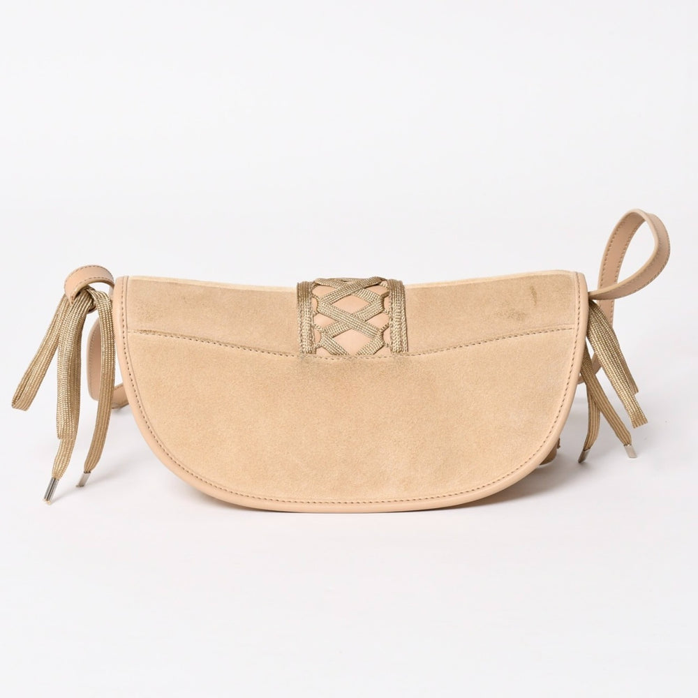 Christian Dior Shoulder Bag Beige Silver Hardware 03BM-1002 Good Condition Used 4a003697