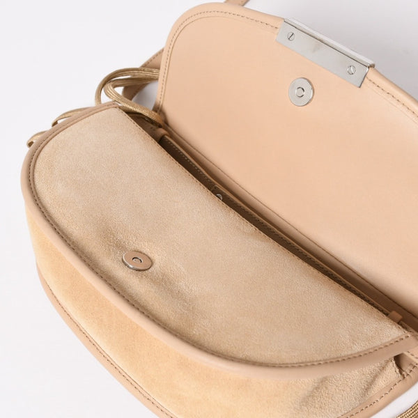 Christian Dior Shoulder Bag Beige Silver Hardware 03BM-1002 Good Condition Used 4a003697