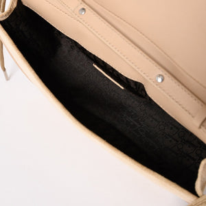 Christian Dior Shoulder Bag Beige Silver Hardware 03BM-1002 Good Condition Used 4a003697