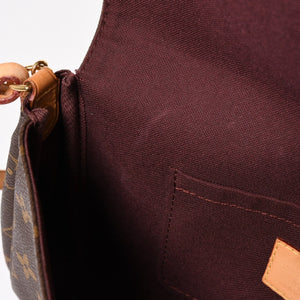 極美品 LOUIS VUITTON ルイヴィトン フェイボリットMM ハンドバッグ ショルダーバッグ 2WAY モノグラム M40718 ブラウン 中古 4a003822