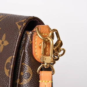 極美品 LOUIS VUITTON ルイヴィトン フェイボリットMM ハンドバッグ ショルダーバッグ 2WAY モノグラム M40718 ブラウン 中古 4a003822