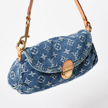 Load image into Gallery viewer, 極美品 LOUIS VUITTON ルイヴィトン ミニプリーティ ワンショルダーバッグ M95050 モノグラム デニム インディゴブルー 中古 4a005318