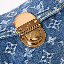 Load image into Gallery viewer, 極美品 LOUIS VUITTON ルイヴィトン ミニプリーティ ワンショルダーバッグ M95050 モノグラム デニム インディゴブルー 中古 4a005318