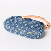 Load image into Gallery viewer, 極美品 LOUIS VUITTON ルイヴィトン ミニプリーティ ワンショルダーバッグ M95050 モノグラム デニム インディゴブルー 中古 4a005318