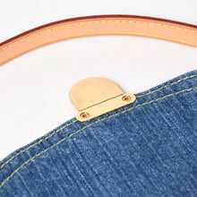 Load image into Gallery viewer, 極美品 LOUIS VUITTON ルイヴィトン ミニプリーティ ワンショルダーバッグ M95050 モノグラム デニム インディゴブルー 中古 4a005318
