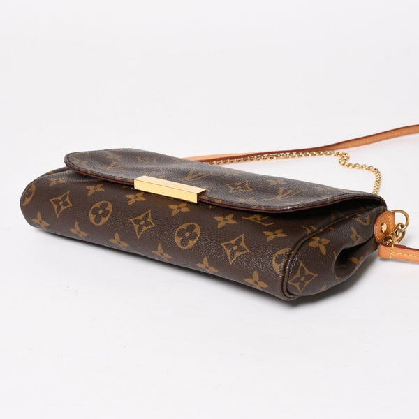 極美品 LOUIS VUITTON ルイヴィトン フェイボリットMM ハンドバッグ ショルダーバッグ 2WAY モノグラム M40718 ブラウン 中古 4a003822
