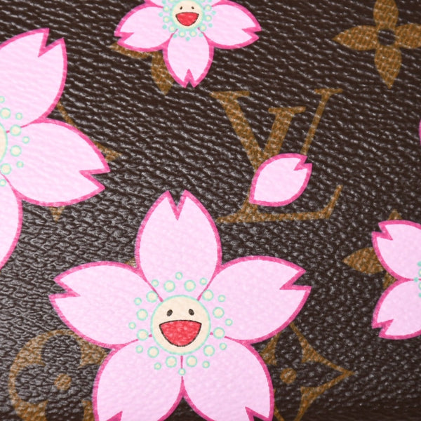 極美品 LOUIS VUITTON ルイヴィトン LV × TM ポシェット アクセソワール アクセサリーポーチ M13666 モノグラム チェリー 村上隆 中古 4a005302