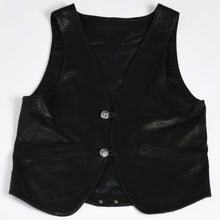 画像をギャラリービューアに読み込む, 極美品 CHROME HEARTS クロムハーツ CLASSIC 2B DSTRY クラシック2B デストロイレザー ベスト サイズL クロスボール ダガー 中古 4a003827