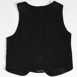 Very Good Condition CHROME HEARTS CLASSIC 2B DSTRY Classic 2B Destroy Leather Vest Size L Cross Ball Dagger Used 4a003827