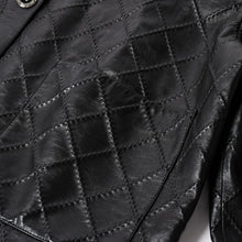 画像をギャラリービューアに読み込む, 極美品 CHANEL シャネル マトラッセ ノーカラー仕様ブラックレザージャケット ラムスキン ココマーク アウター 50サイズ P72638 中古 4a003769