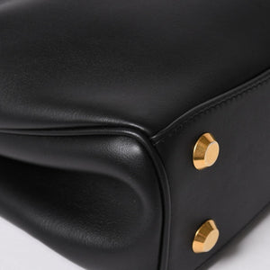 極美品 BALENCIAGA バレンシアガ ロデオハンドバッグ 795456 M69・4263 ショルダーバッグ 2way カーフスキン ブラック ゴールド金具 中古 4a003644