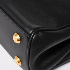 極美品 BALENCIAGA バレンシアガ ロデオハンドバッグ 795456 M69・4263 ショルダーバッグ 2way カーフスキン ブラック ゴールド金具 中古 4a003644