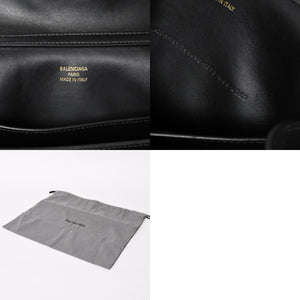 極美品 BALENCIAGA バレンシアガ ロデオハンドバッグ 795456 M69・4263 ショルダーバッグ 2way カーフスキン ブラック ゴールド金具 中古 4a003644