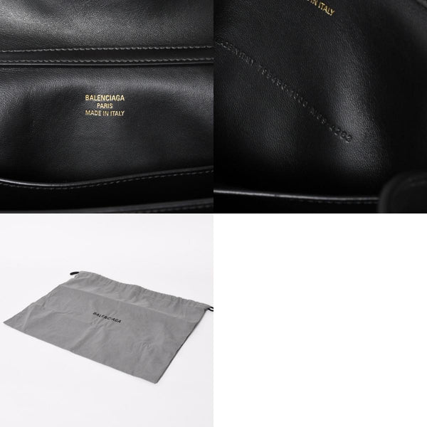 極美品 BALENCIAGA バレンシアガ ロデオハンドバッグ 795456 M69・4263 ショルダーバッグ 2way カーフスキン ブラック ゴールド金具 中古 4a003644