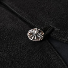 画像をギャラリービューアに読み込む, 極美品 CHROME HEARTS クロムハーツ CLASSIC 2B DSTRY クラシック2B デストロイレザー ベスト サイズL クロスボール ダガー 中古 4a003827