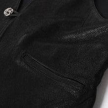 画像をギャラリービューアに読み込む, 極美品 CHROME HEARTS クロムハーツ CLASSIC 2B DSTRY クラシック2B デストロイレザー ベスト サイズL クロスボール ダガー 中古 4a003827
